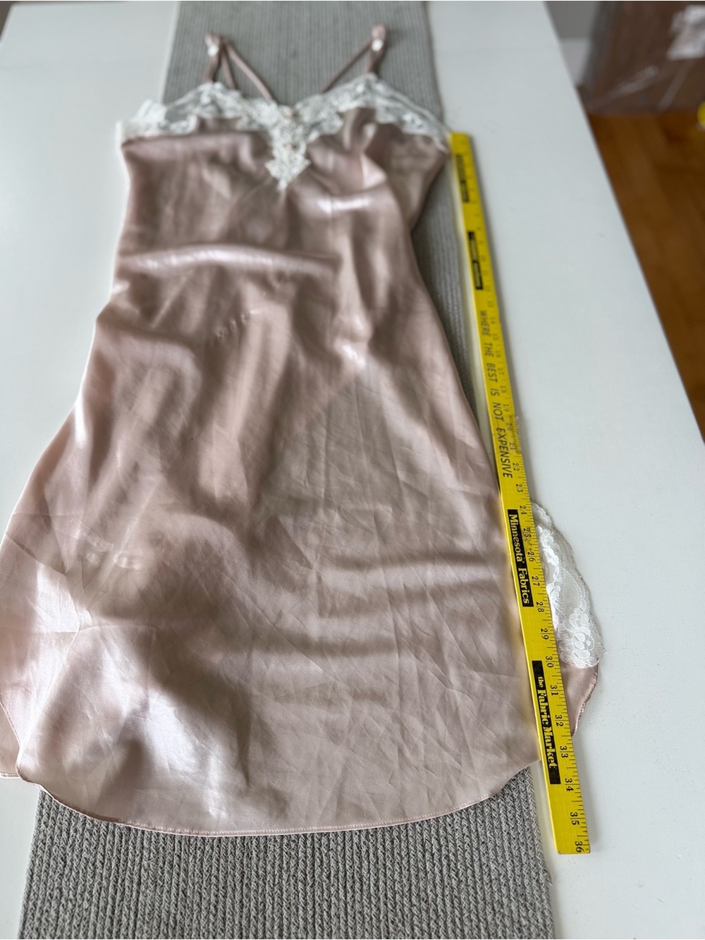 Vintage California Dynasty Blush Pink Satin Chemise Robe 2 Pc Set Sz Large - Picture 11 of 16